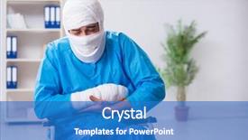  Presentation with pediatric nursing broken bone - Audience pleasing slide set consisting of multiple broken bones and fracture backdrop and a  colored foreground