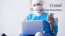  Presentation with pediatric nursing broken bone - Presentation theme featuring multiple broken bones and fracture background and a sky blue colored foreground