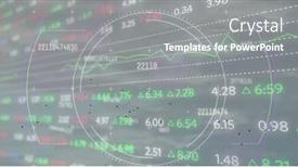  Presentation with technology economy - Theme featuring multiple-changing-numbers-and-scope background and a gray colored foreground