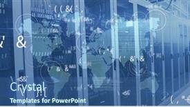  Presentation with cyber security - Presentation theme enhanced with multiple-changing-symbols-and-pulsating background and a ocean colored foreground