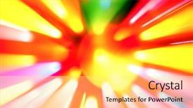  Presentation with laser light colorful abstract - Cool new theme with multiple colorful lights blur background backdrop and a blonde colored foreground