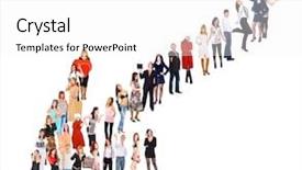  Presentation with team - Beautiful slides featuring multiple directions - arrow concept team over white backdrop and a white colored foreground