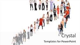  Presentation with groups - Slide deck with multiple directions - people diversity isolated groups background and a white colored foreground