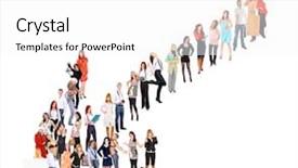  Presentation with assam culture - Amazing slide set having multiple directions arrows - office culture many colleagues backdrop and a white colored foreground