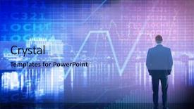  Presentation with stock broker - Amazing PPT theme having multiple exposure of stock broker backdrop and a light blue colored foreground