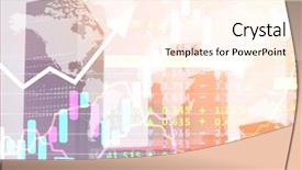 Presentation with market data - Presentation theme consisting of multiple exposure of stock market background and a cream colored foreground