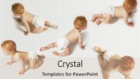  Presentation with direction - Audience pleasing presentation theme consisting of multiple image of baby boys backdrop and a soft green colored foreground