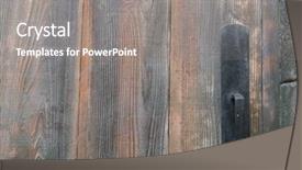  Presentation with antique - Audience pleasing PPT theme consisting of multiple properties - antique door retro style backdrop and a  colored foreground