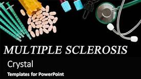  Presentation with multiple sclerosis - Slide deck featuring multiple-sclerosis-text-on-medical background and a black colored foreground