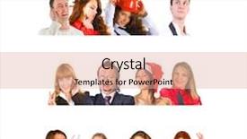  Presentation with team building on white - Cool new slide set with multiple teams - closeup concept team over white backdrop and a lemonade colored foreground