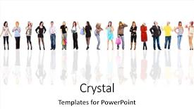  Presentation with groups - PPT theme enhanced with multiple teams - isolated groups team over white background and a white colored foreground