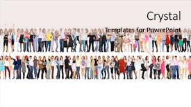  Presentation with concept for problem solving many - Beautiful PPT theme featuring multiple teams - many colleagues workforce concept backdrop and a lemonade colored foreground