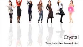  Presentation with glass - PPT theme with multiple teams - team over white background and a white colored foreground