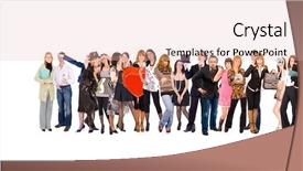  Presentation with team together everyone achieves more - Beautiful theme featuring multiple teams - team together business idea backdrop and a  colored foreground