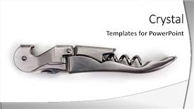  Presentation with army - Colorful slides enhanced with multipurpose knife isolated on white backdrop and a white colored foreground