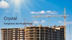  Presentation with building construction - Theme with closeup of old female farmer harvesting corn note shallow depth of field background and a tawny brown colored foreground