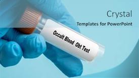  Presentation with lab test - PPT layouts having multitargeted-stool-dna-test background and a light blue colored foreground