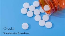  Presentation with mineral - PPT theme enhanced with multivitamin-and-mineral-mvm-supplements background and a light blue colored foreground