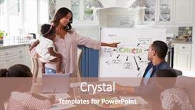  Presentation with meeting family - Amazing theme having mum presenting domestic meeting backdrop and a coral colored foreground