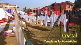  Presentation with kathmandu - Amazing presentation having mumbai - laundry hanging in the open backdrop and a tawny brown colored foreground