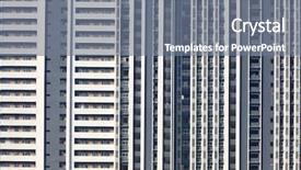  Presentation with building automation - Theme consisting of mumbai - newly built huge apartment building background and a gray colored foreground