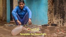  Presentation with slum india - Amazing slide deck having mumbai-india-12-january-2015 backdrop and a coral colored foreground