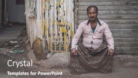  Presentation with pink colour - Presentation theme having mumbai-india-12-january-2015 background and a gray colored foreground