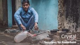  Presentation with slum india - Amazing presentation design having mumbai-india-12-january-2015 backdrop and a gray colored foreground