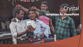  Presentation with vendor - Colorful presentation theme enhanced with mumbai-india-12-january-2015 backdrop and a tawny brown colored foreground