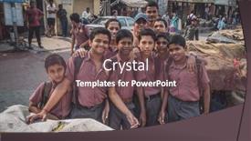  Presentation with slum india - Colorful presentation enhanced with mumbai-india-16-january-2015 backdrop and a tawny brown colored foreground