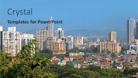  Presentation with city india - Presentation theme with mumbai-india-december-4-mulund background and a light blue colored foreground