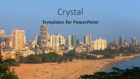  Presentation with south beach - Slide deck featuring mumbai-india-december-6-2015 background and a light blue colored foreground
