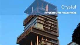  Presentation with property - Beautiful PPT theme featuring mumbai-india-december-6-2015 backdrop and a teal colored foreground