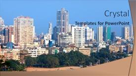  Presentation with south beach - Beautiful theme featuring mumbai-india-december-6-2015 backdrop and a light blue colored foreground