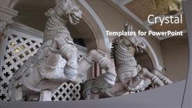  Presentation with taj mahal - Beautiful presentation design featuring mumbai-india-february-13-2020 backdrop and a tawny brown colored foreground