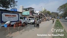  Presentation with dhobi ghat - Presentation theme enhanced with mumbai-india-february-13-2020 background and a gray colored foreground