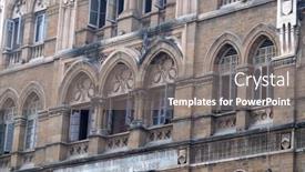  Presentation with mahatma gandhi - Presentation featuring mumbai-india-february-14-2020 background and a gray colored foreground