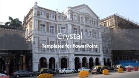  Presentation with navy army - Beautiful slide set featuring mumbai-india-february-14-2020 backdrop and a  colored foreground