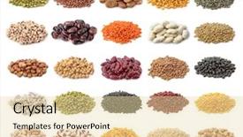  Presentation with brown sugar isolated on white - PPT theme featuring portrait of a two smiling bakers looking at camera in bakery background and a tawny brown colored foreground