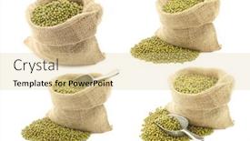  Presentation with beans - Audience pleasing slides consisting of mungo-beans-vigna-radiata backdrop and a blonde colored foreground