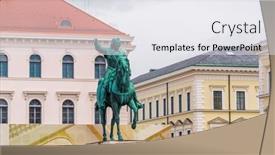  Presentation with equestrian - Amazing slide deck having munich-germany-13-may-2014 backdrop and a white colored foreground