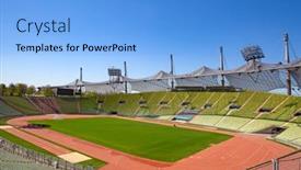  Presentation with summer olympic - Presentation design enhanced with munich-germany-april-20-2019 background and a light blue colored foreground