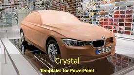  Presentation with car bmw - Theme featuring munich-germany-march-10-2016 background and a tawny brown colored foreground