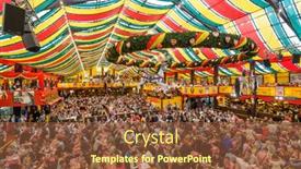  Presentation with fair grounds - PPT layouts having munich-germany-september-30-2013 background and a tawny brown colored foreground