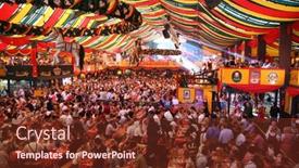  Presentation with oktoberfest - Amazing PPT layouts having munich-october-16-oktoberfest-october backdrop and a tawny brown colored foreground