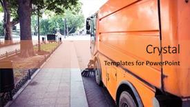  Presentation with pavement - Amazing presentation having municipality service - special sweeper cleans the pavement backdrop and a coral colored foreground