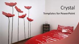  Presentation with flat - Audience pleasing slides consisting of mural - furnished flat backdrop and a light gray colored foreground