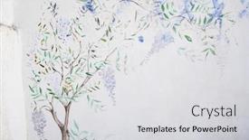  Presentation with latina - Colorful theme enhanced with mural of a tree on the wall ponza province of latina lazio italy backdrop and a light gray colored foreground