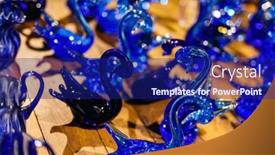  Presentation with italy art - Slide set consisting of murano-glass-exhibition-of-handmade background and a navy blue colored foreground