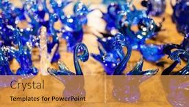  Presentation with italy art - PPT theme having murano-glass-exhibition-of-handmade background and a yellow colored foreground